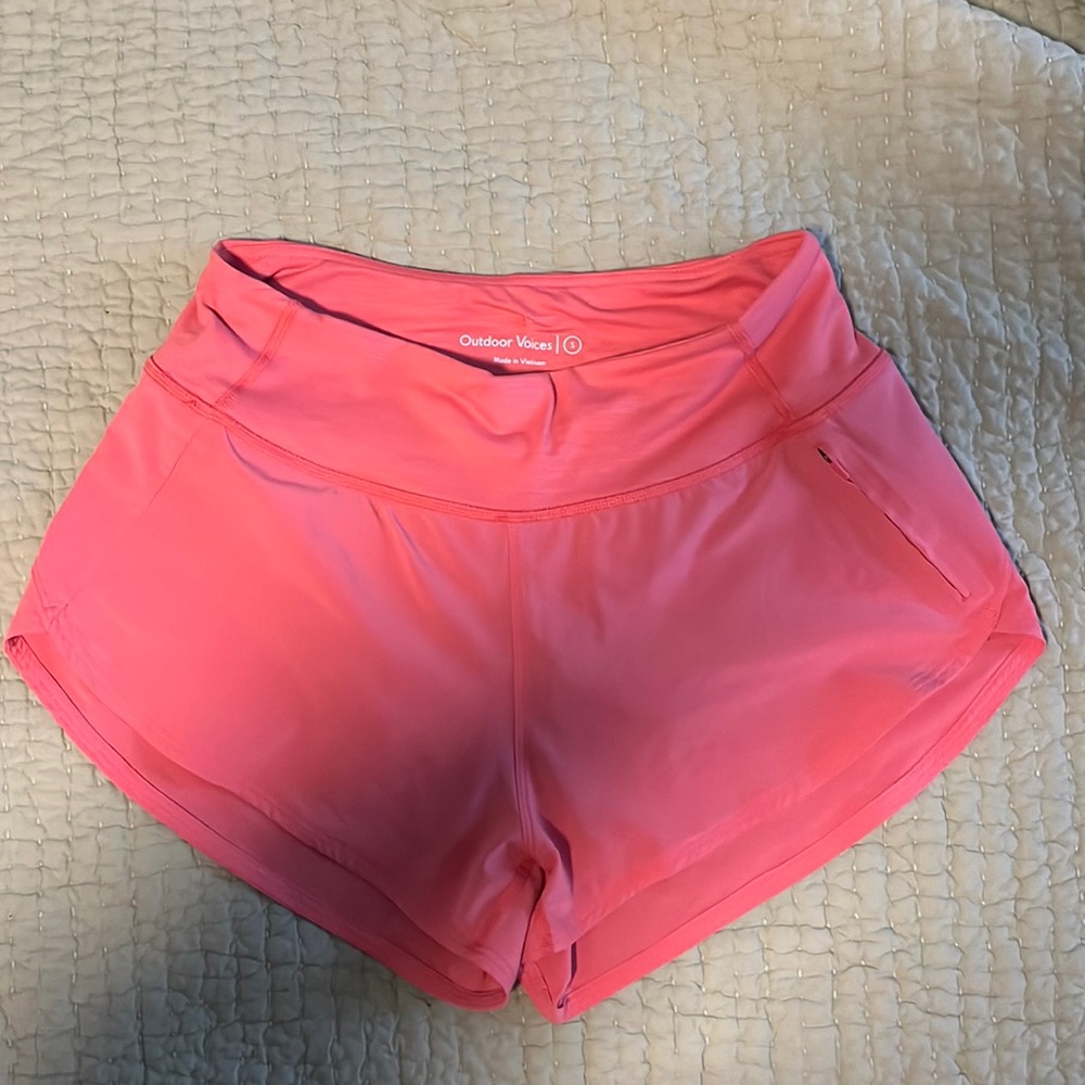 Outdoor Voices size small pink shorts